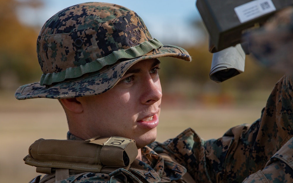 U.S. Marines and Sailors with Marine Wing Support Squadron 373 set up for a FARP during Steel Knight 22