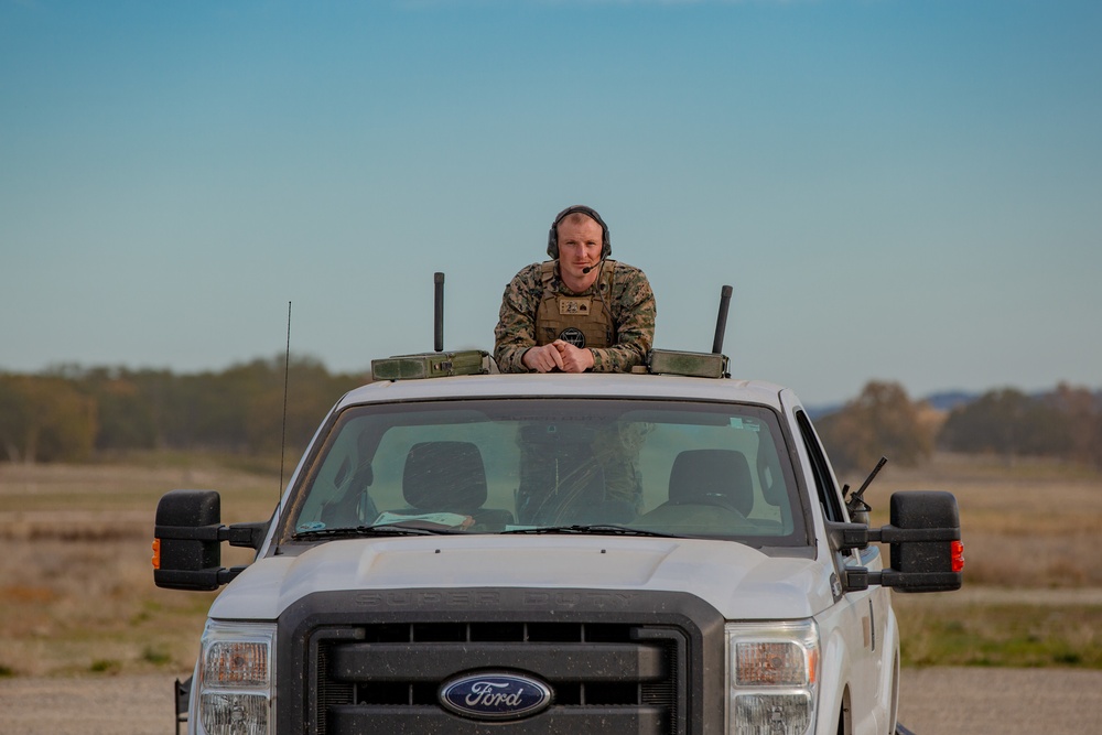 U.S. Marines and Sailors with Marine Wing Support Squadron 373 set up for a FARP during Steel Knight 22