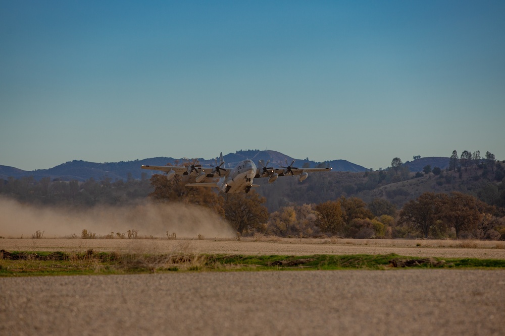 U.S. Marines and Sailors with Marine Wing Support Squadron 373 set up for a FARP during Steel Knight 22