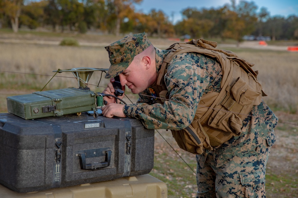 U.S. Marines and Sailors with Marine Wing Support Squadron 373 set up for a FARP during Steel Knight 22