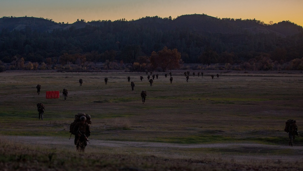 U.S. Marines and Sailors with Marine Wing Support Squadron 373 set up for a FARP during Steel Knight 22