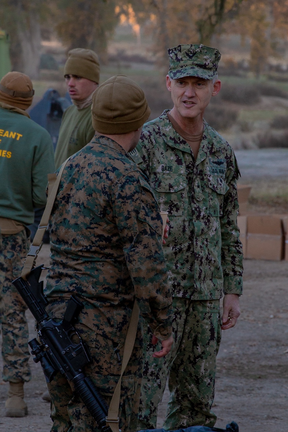 U.S. Marines and Sailors with 1st Marine Division conduct Combat Operations Center operations during Steel Knight 22