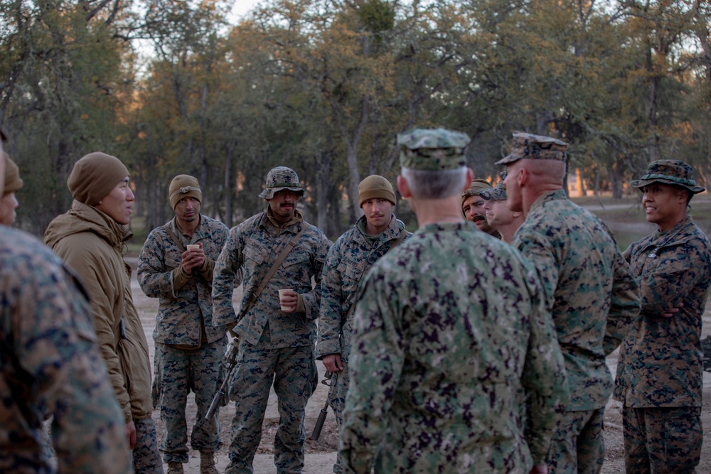 U.S. Marines and Sailors with 1st Marine Division conduct Combat Operations Center operations during Steel Knight 22