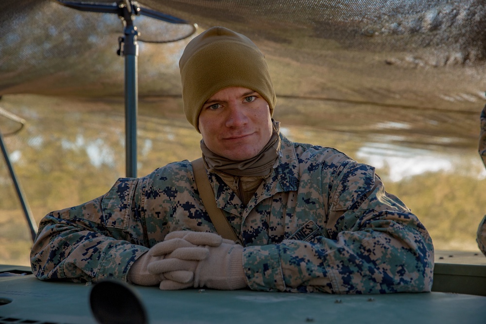 U.S. Marines and Sailors with 1st Marine Division conduct Combat Operations Center operations during Steel Knight 22