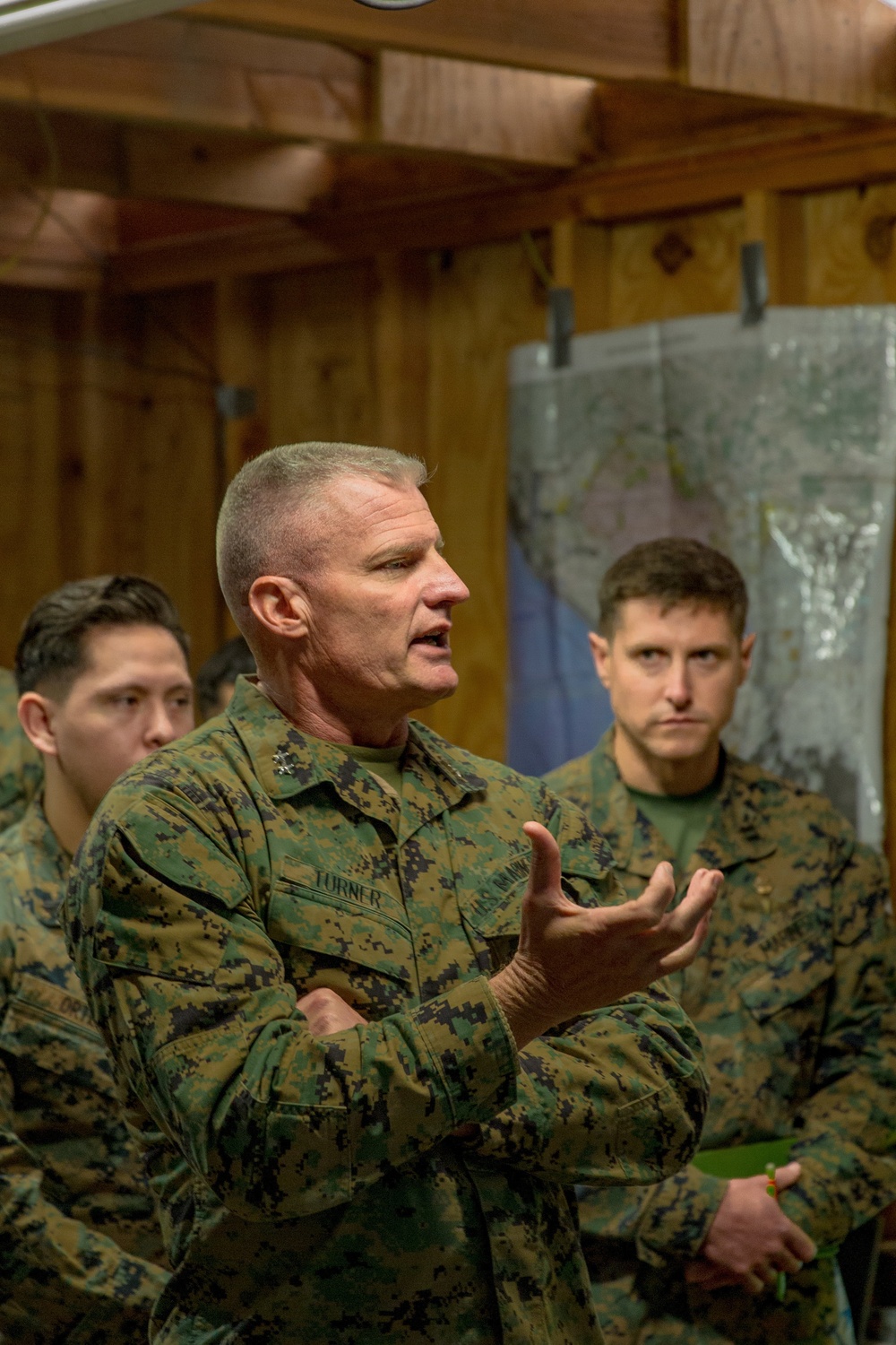 U.S. Marines and Sailors with 1st Marine Division conduct Combat Operations Center operations during Steel Knight 22