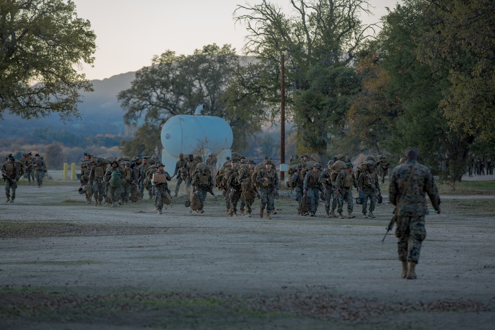 U.S. Marines and Sailors with 1st Marine Division conduct Combat Operations Center operations during Steel Knight 22