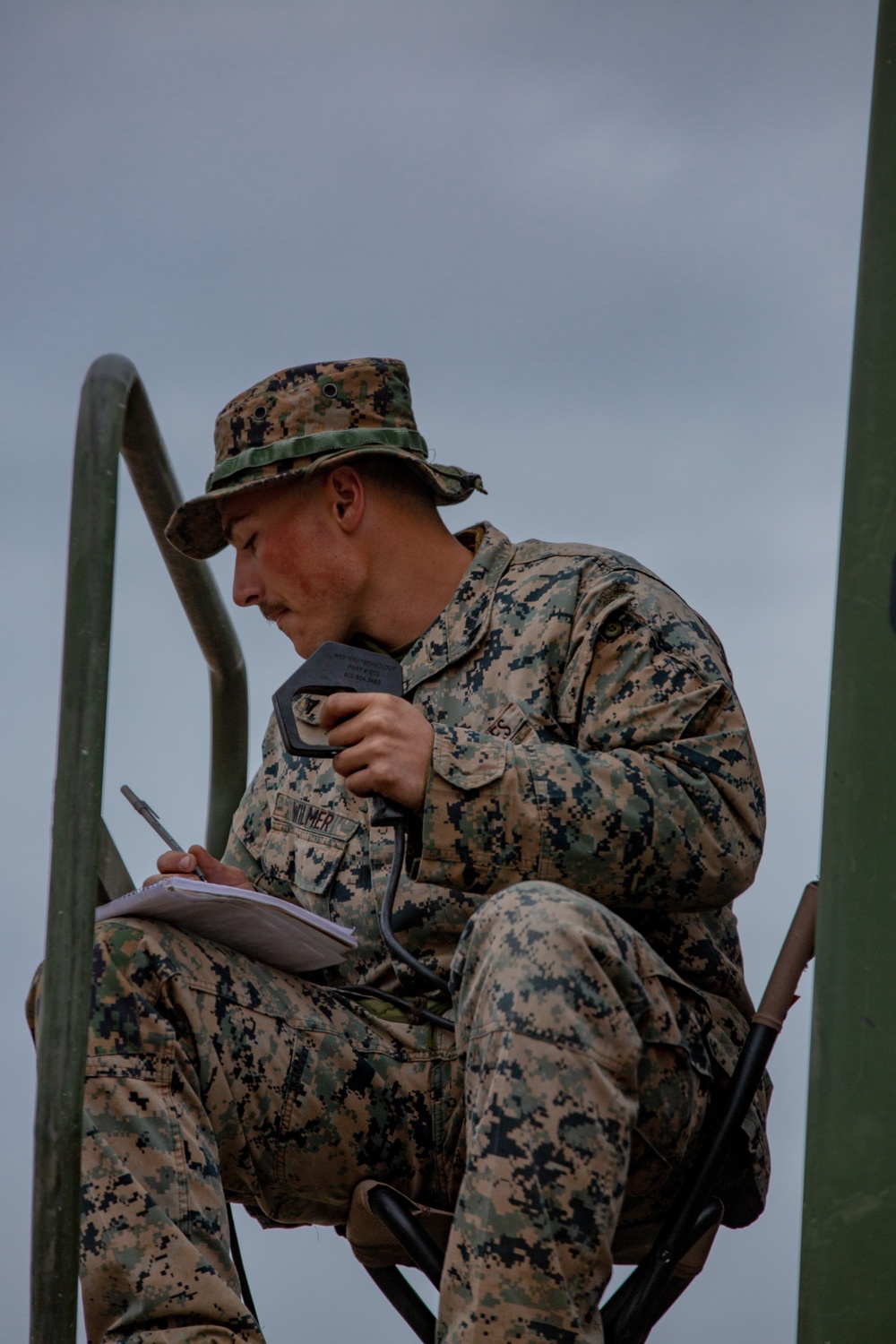 U.S. Marines and Sailors with Combat Logistics Battalion 5 conduct Mobile Combat Operations Center operations during Steel Knight 22