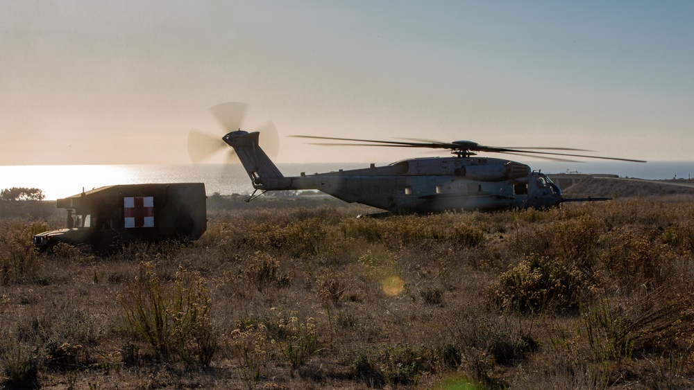 U.S. Marines and Sailors with Combat Logistics Battalion 5 conduct Mobile Combat Operations Center operations during Steel Knight 22