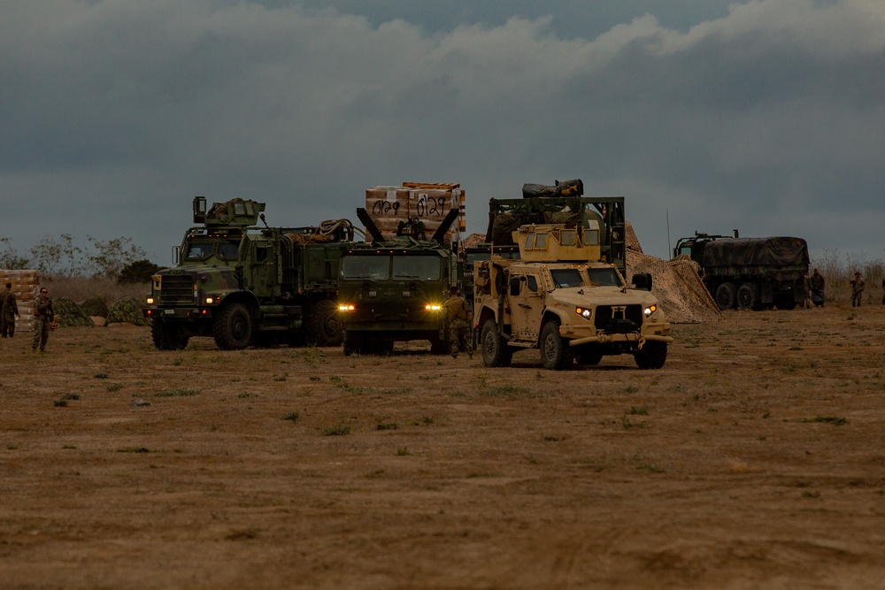 U.S. Marines and Sailors with Combat Logistics Battalion 5 conduct Mobile Combat Operations Center operations during Steel Knight 22