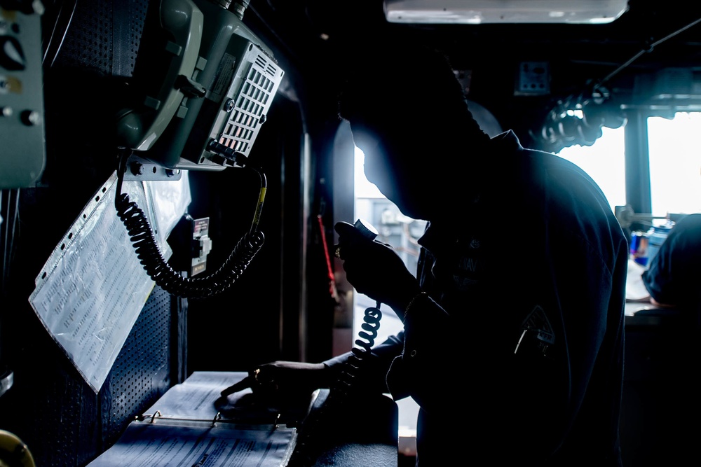 USS Spruance Boatswain's mate