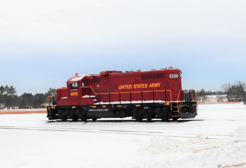Army locomotive at Fort McCoy