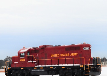 Army locomotive at Fort McCoy