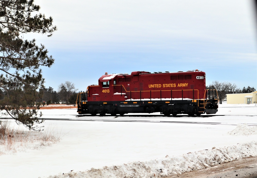 Army locomotive at Fort McCoy