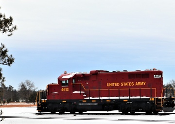 Army locomotive at Fort McCoy