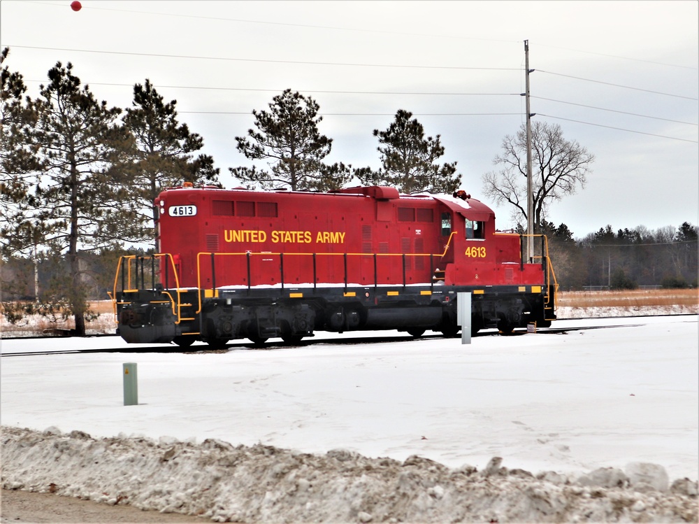 Army locomotive at Fort McCoy