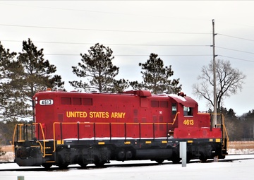 Army locomotive at Fort McCoy