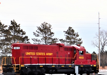 Army locomotive at Fort McCoy