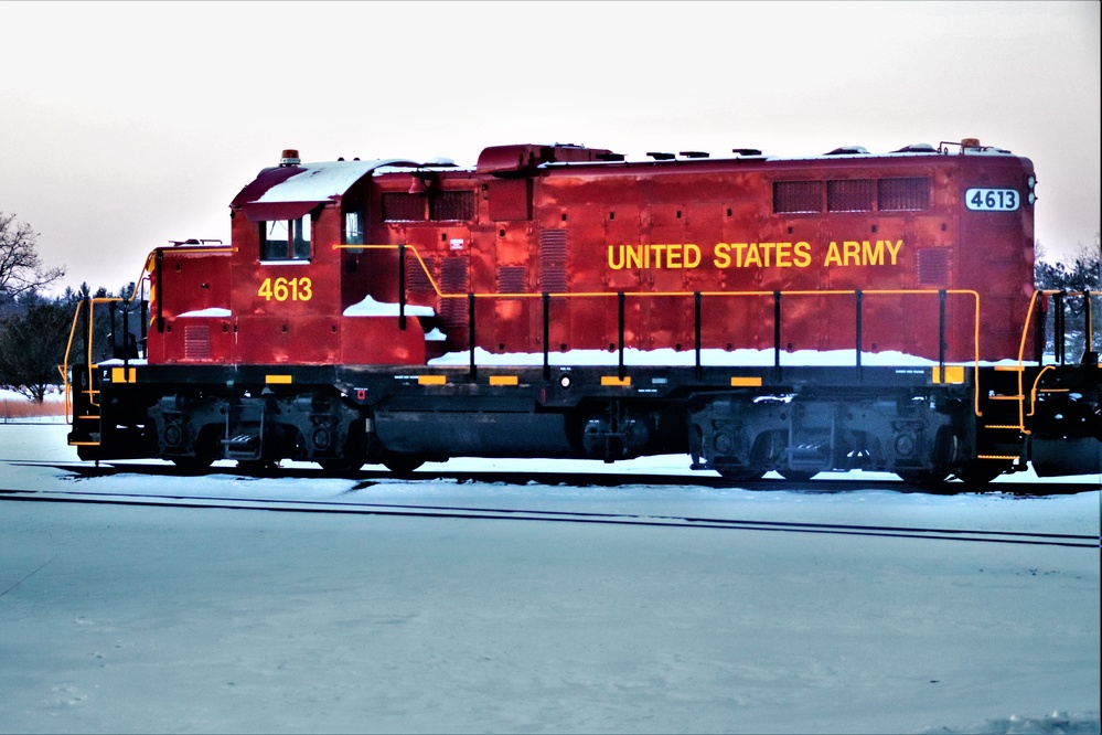 Army locomotive at Fort McCoy