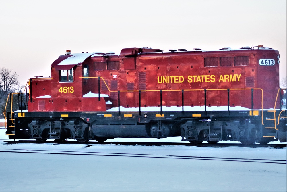 Army locomotive at Fort McCoy
