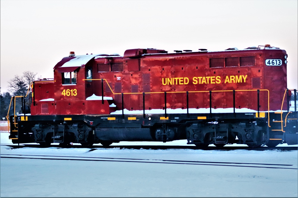 Army locomotive at Fort McCoy