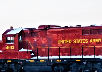 Army locomotive at Fort McCoy