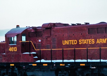 Army locomotive at Fort McCoy