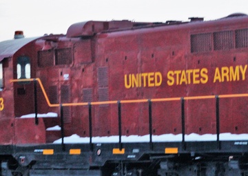 Army locomotive at Fort McCoy