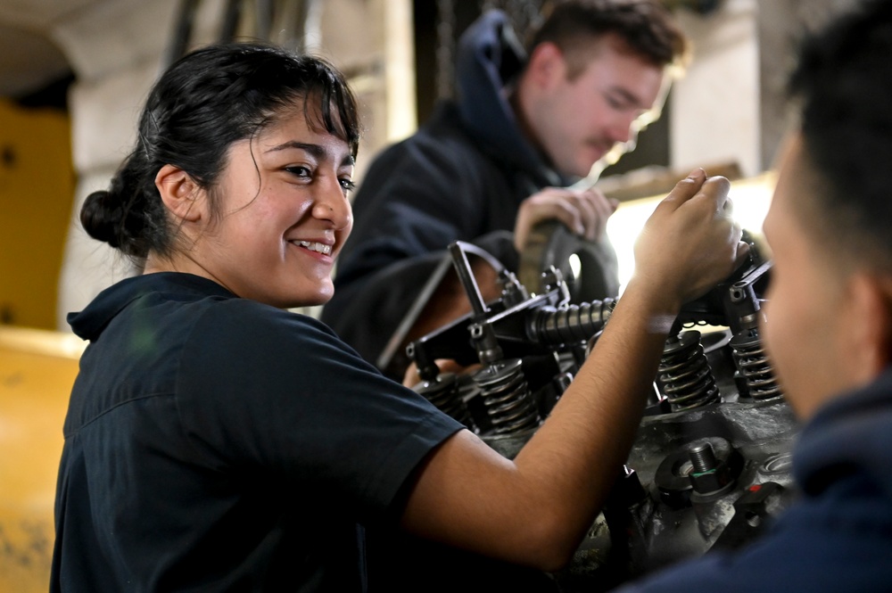 Coast Guard MK3s Build Engine on Cutter