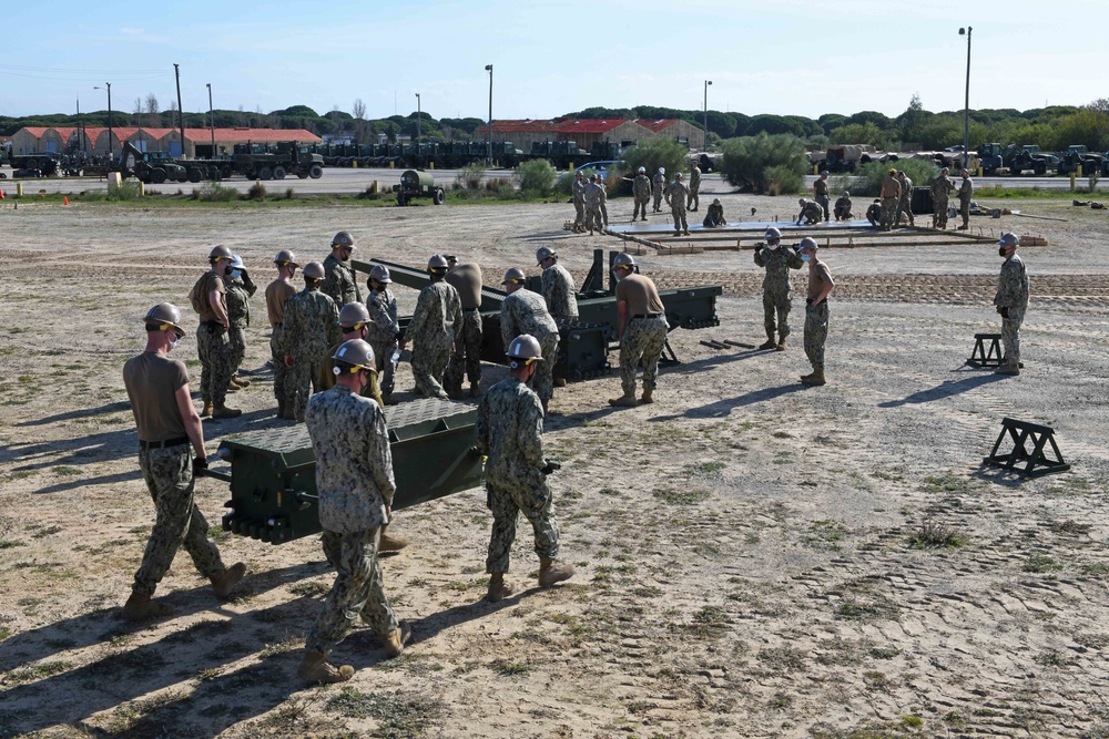 NMCB 1 Completes Combat and Construction Sustainment Exercises in Rota, Spain