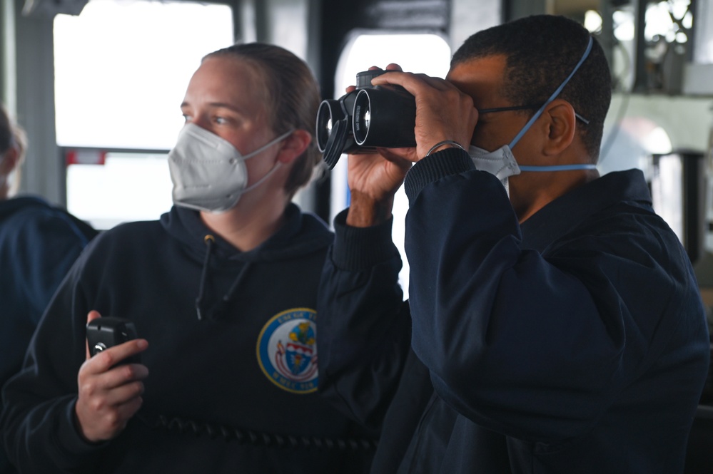 USCGC Thetis patrols off coast of Mauritania