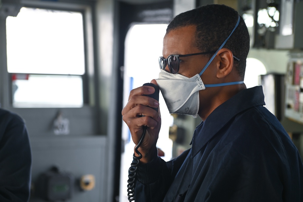 USCGC Thetis patrols off coast of Mauritania