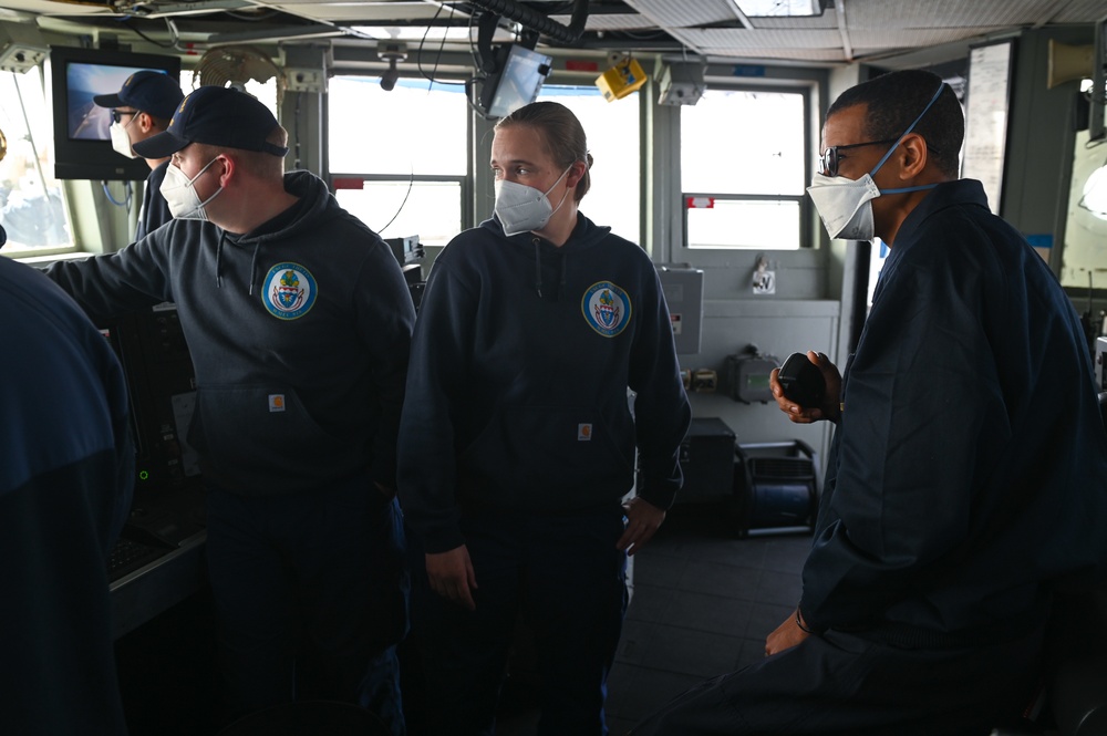 USCGC Thetis patrols off coast of Mauritania
