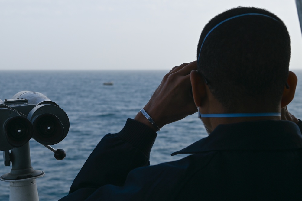 USCGC Thetis patrols off coast of Mauritania