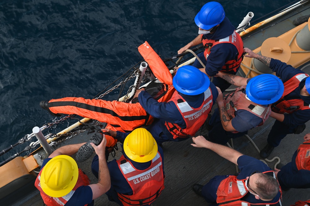 USCGC Thetis patrols off coast of Mauritania