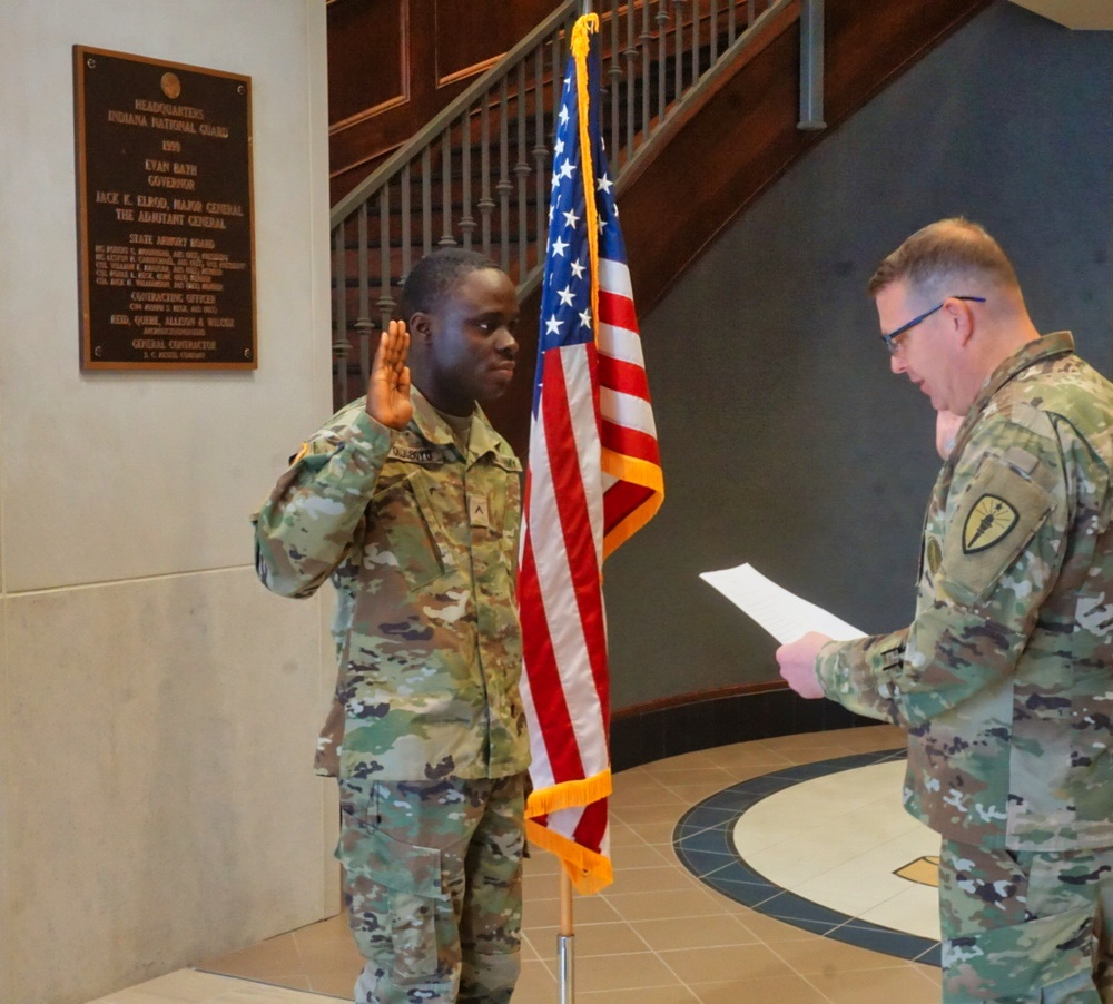 Indiana National Guardsmen Naturalization Oath