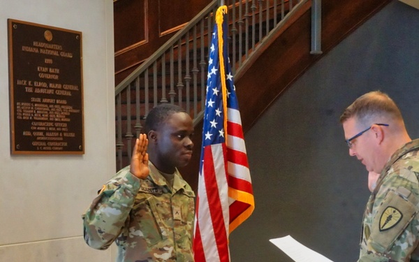 Indiana National Guardsmen Naturalization Oath