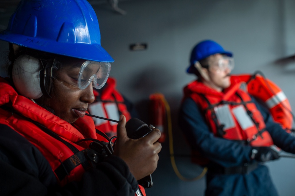 The Harry S. Truman Carrier Strike Group is on a scheduled deployment in the U.S. Sixth Fleet area of operations in support of naval operations to maintain maritime stability and security.