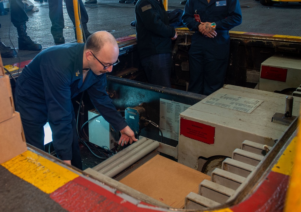 The Harry S. Truman Carrier Strike Group is on a scheduled deployment in the U.S. Sixth Fleet area of operations in support of naval operations to maintain maritime stability and security.