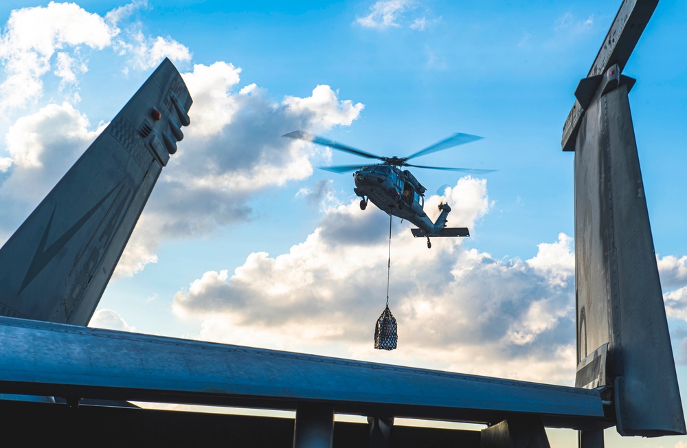 The Harry S. Truman Carrier Strike Group is on a scheduled deployment in the U.S. Sixth Fleet area of operations in support of naval operations to maintain maritime stability and security.