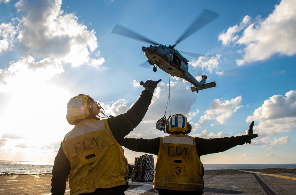 The Harry S. Truman Carrier Strike Group is on a scheduled deployment in the U.S. Sixth Fleet area of operations in support of naval operations to maintain maritime stability and security.