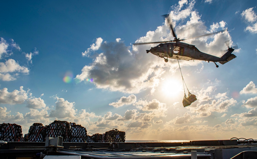 The Harry S. Truman Carrier Strike Group is on a scheduled deployment in the U.S. Sixth Fleet area of operations in support of naval operations to maintain maritime stability and security.