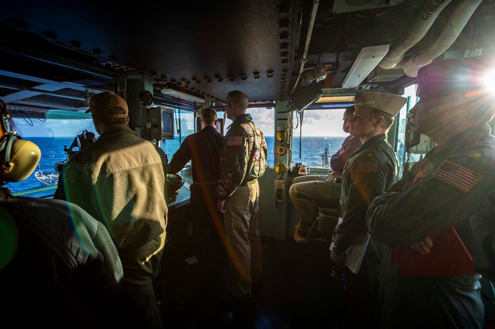 The Harry S. Truman Carrier Strike Group is on a scheduled deployment in the U.S. 6th Fleet area of operations in support of naval operations to maintain maritime stability and security.