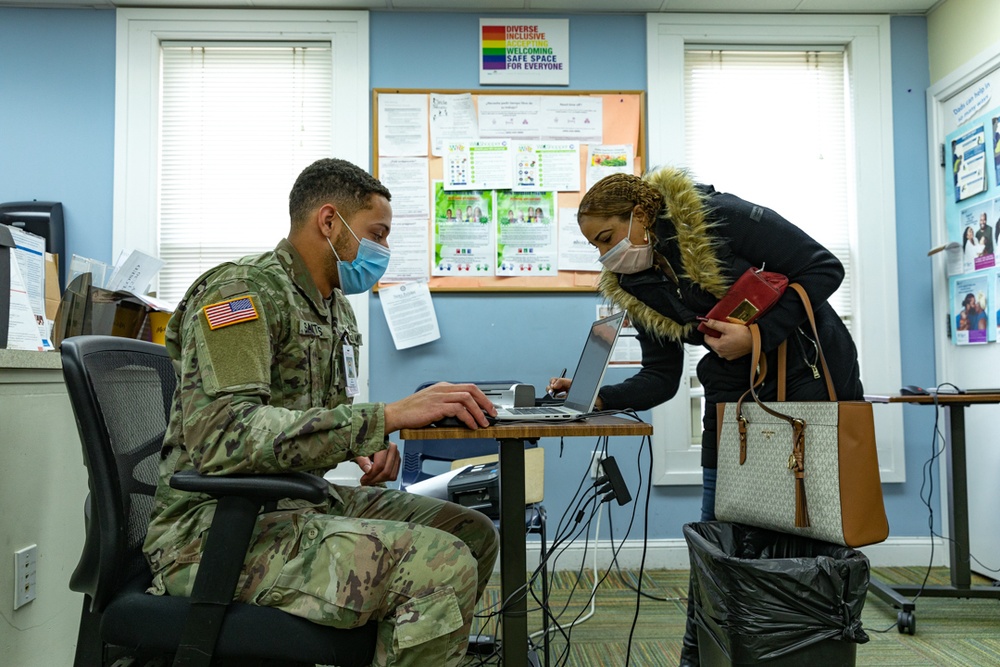 Connecticut National Guard Soldiers assist health care workers in the fight against COVID-19.