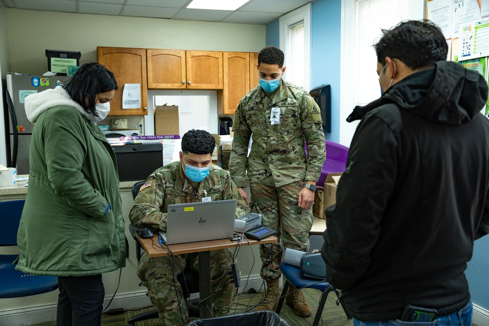 Connecticut National Guard Soldiers assist health care workers in the fight against COVID-19.
