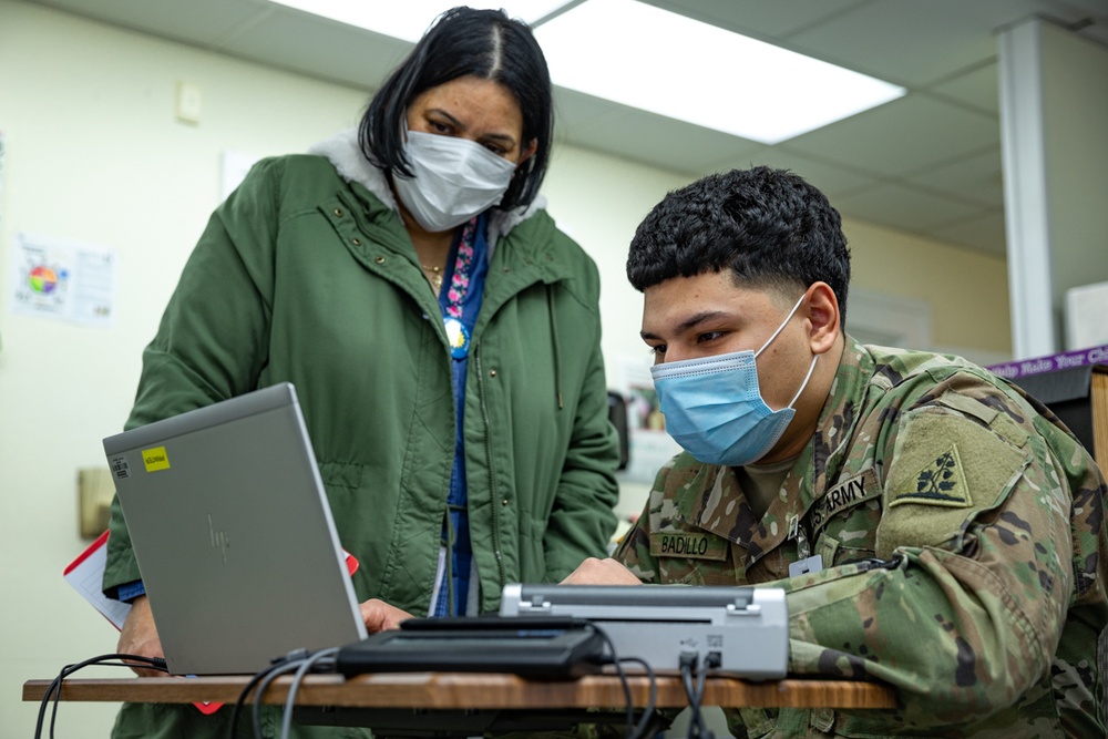 Connecticut National Guard Soldiers assist health care workers in the fight against COVID-19.