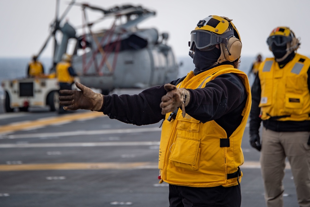 USS America (LHA 6) Conducts Flight Operations