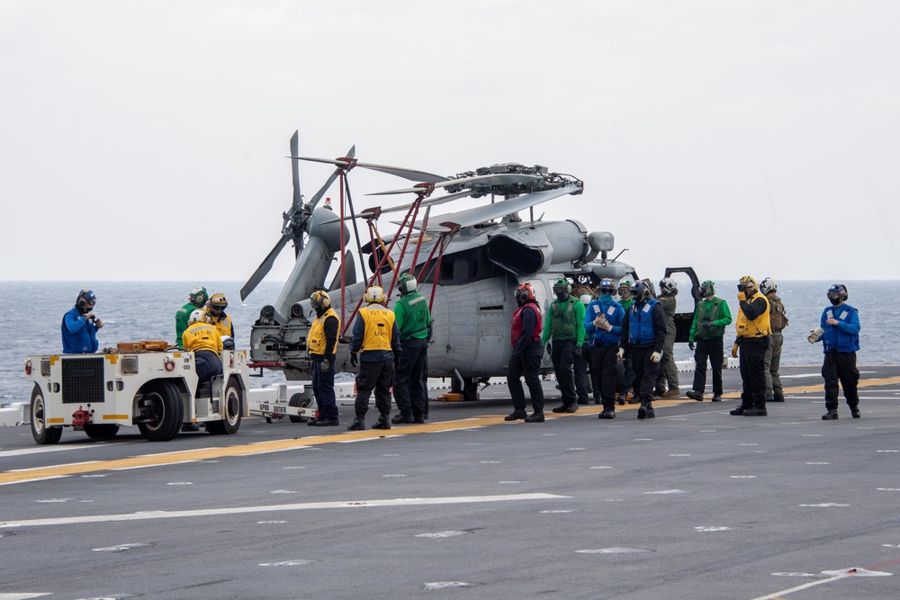 USS America (LHA 6) Conducts Flight Operations