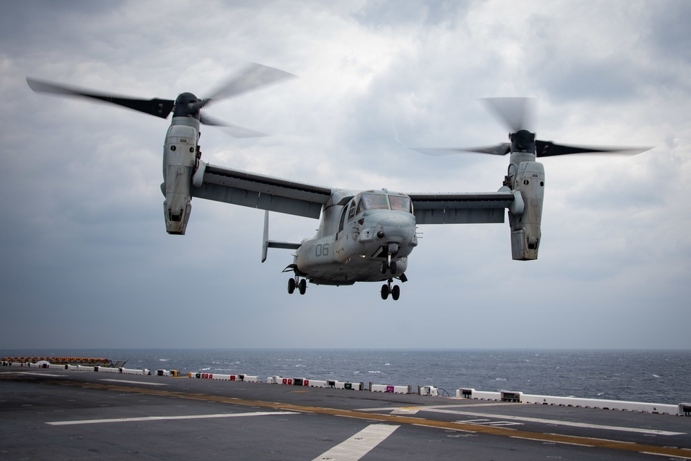 USS America (LHA 6) Conducts Flight Operations