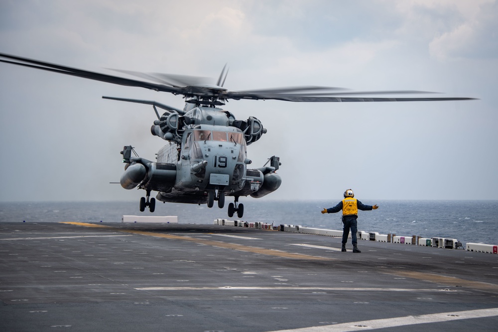 USS America (LHA 6) Conducts Flight Operations