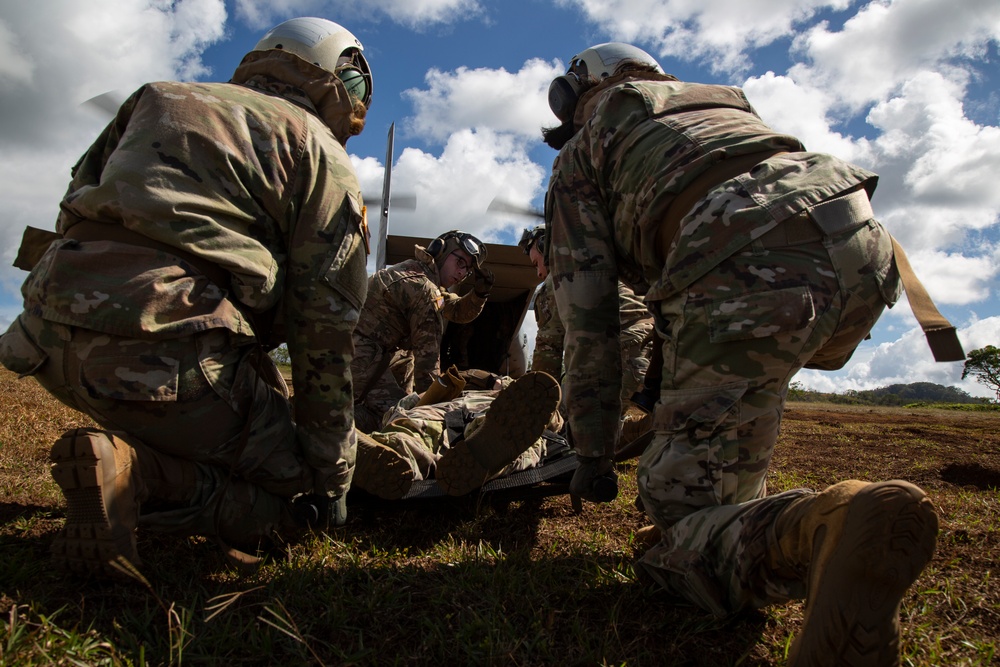 U.S. Marines and Soldiers Perform Joint Casualty Evacuation Training